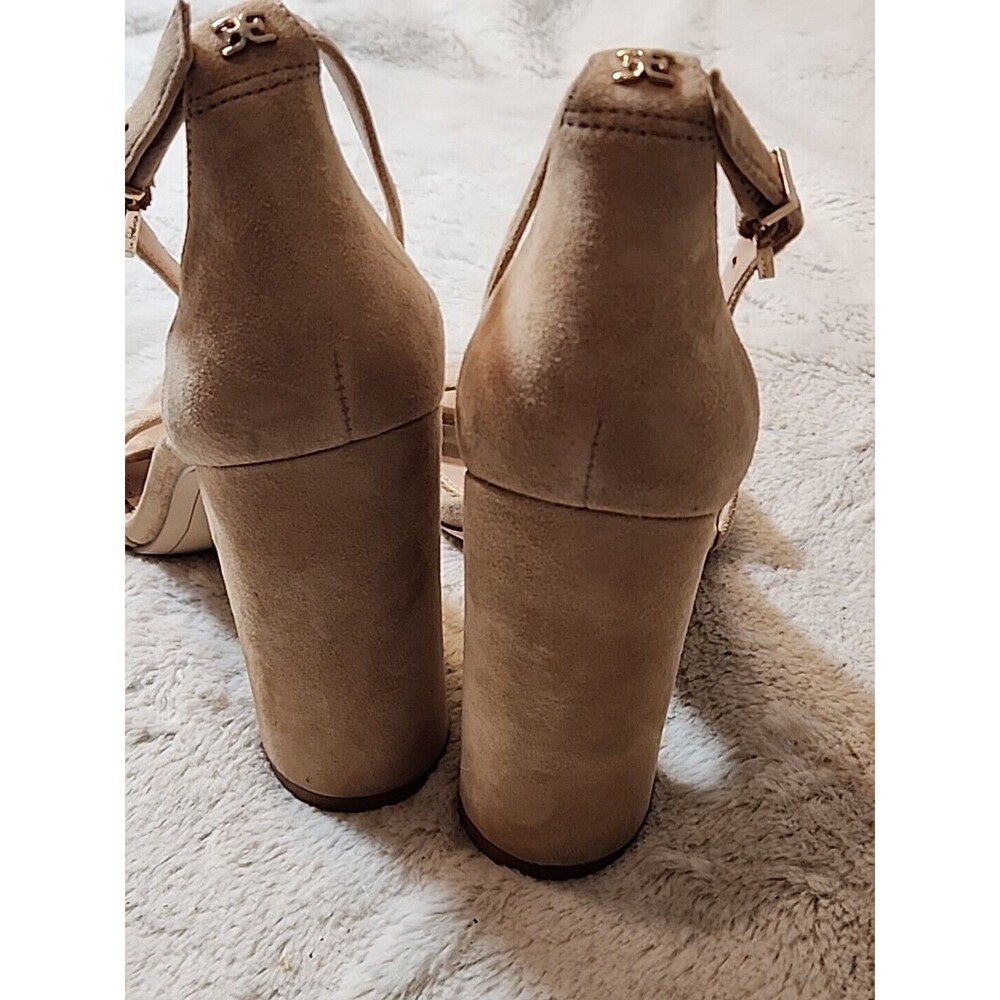 Sam Edelman Womens Shoes Designer Block Heels Sandals Suede‎ YARO US Size 9 M - Picture 5 of 6